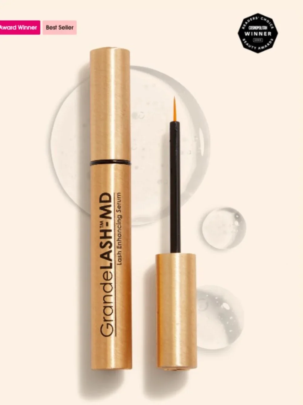 NWT Grande Cosmetics GrandeLASH-MD Lash Serum 6 Week Supply